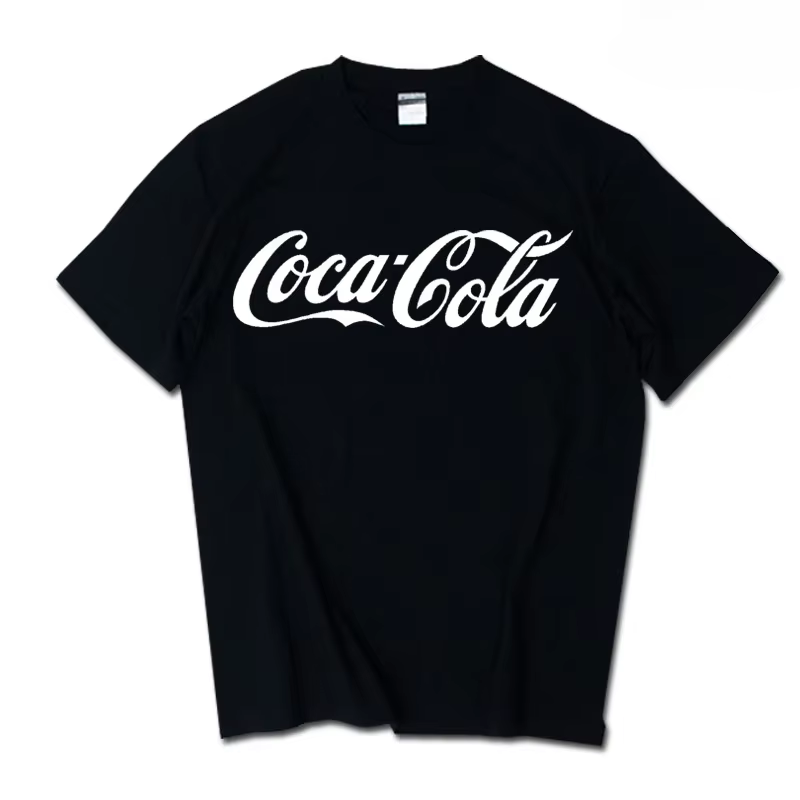 T-shirt unisexe à manches courtes en coton, nouvelle collection été 2026, tendance INS, co-branding Pepsi Cola et Sprite Coca-Cola, pour homme