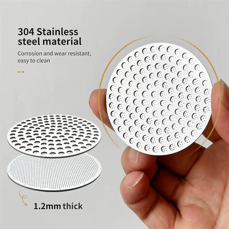 Écran à café expresso 51/53/58mm, filtre à café réutilisable, maille en acier inoxydable, porte-filtre à café, épaisseur de maille, filtre à café