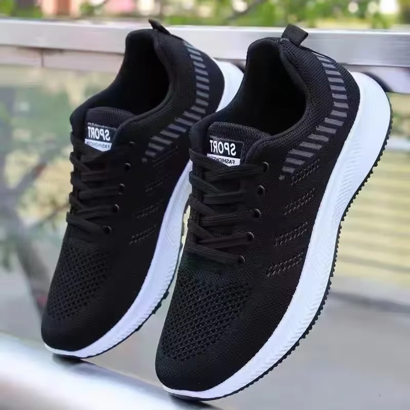 Chaussures décontractées en maille pour hommes, baskets à lacets, chaussures de marche coordonnantes, chaussures de course légères, chaussures de tennis respirantes, mode extérieure