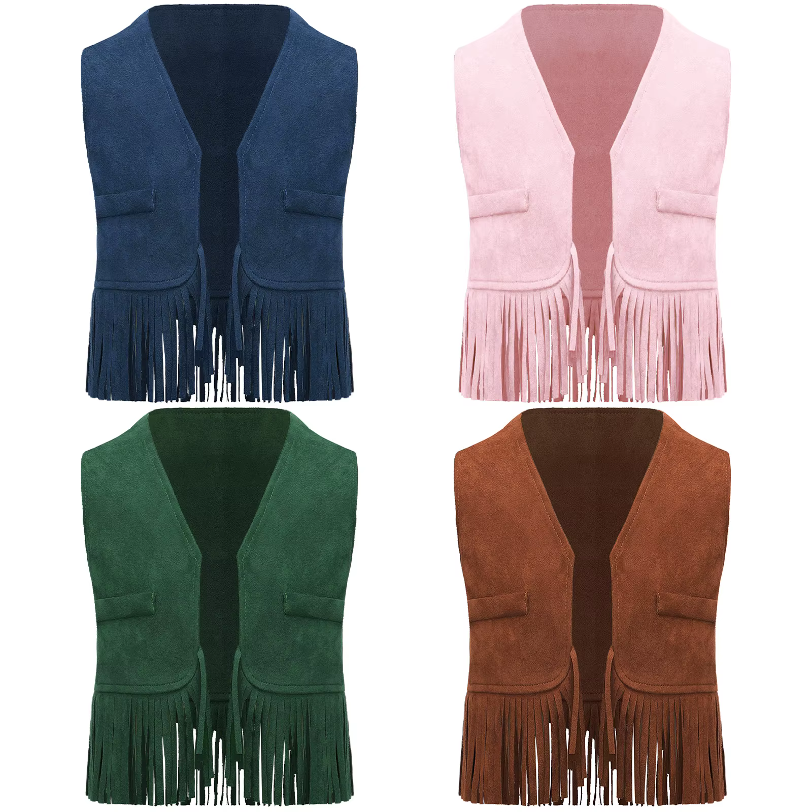 Gilet de Cowboy occidental sans manches pour bébés garçons et filles, déguisement de Cowboy d'halloween pour enfants, accessoire de photographie, gilet de scène