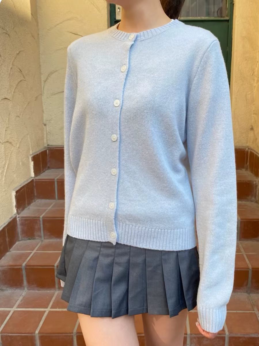 Cardigan tricoté à manches longues pour femmes