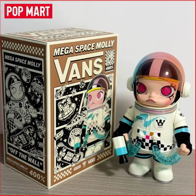 POP MART Giant Space Molly 400% Series, figurine d'action d'anime en édition limitée, ornement décoratif, cadeau de Noël à collectionner