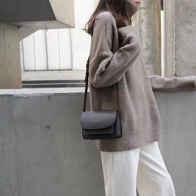 Pull en cachemire à col roulé pour femme