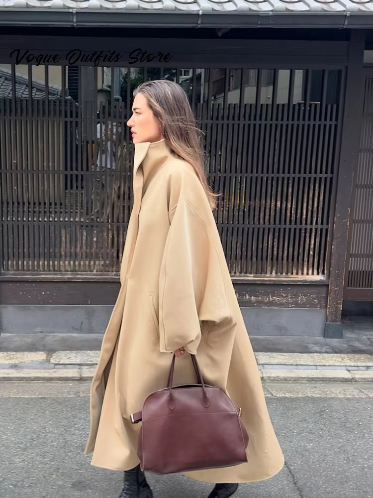 Trench-Coat Chic à col montant pour femme