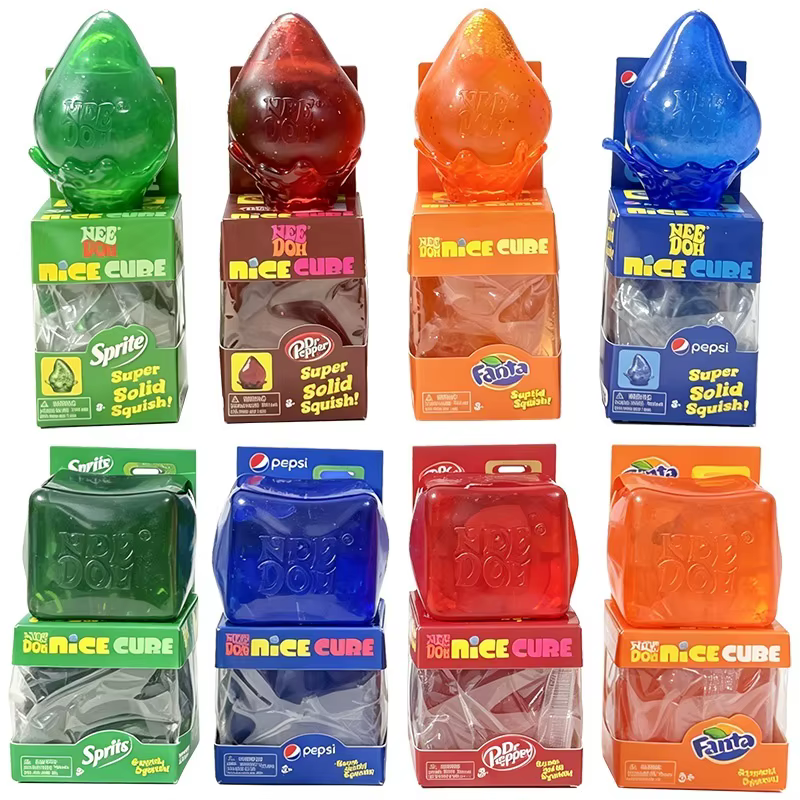 Needoh Dr Pepper Nice Cube Drop Soda Aroma Maltose Squishy Toys Slow Rising Stress Relief Anti Anxiety Fingertip Sensory Toy