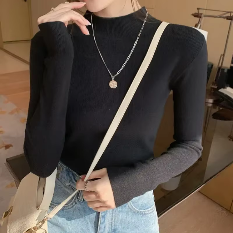 Pull à col roulé pour femme