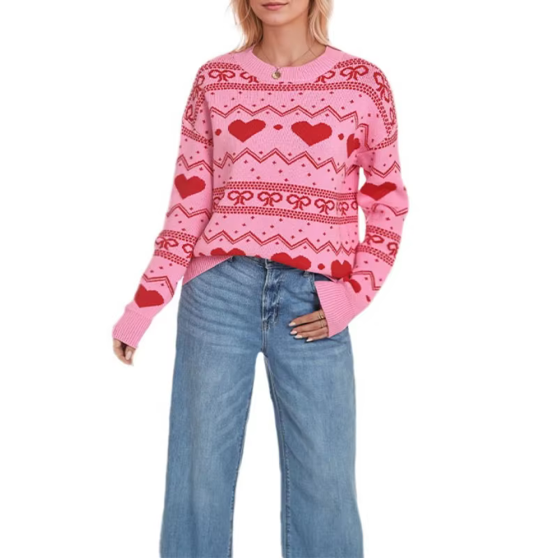 Pull d'amour européen et américain pour femme