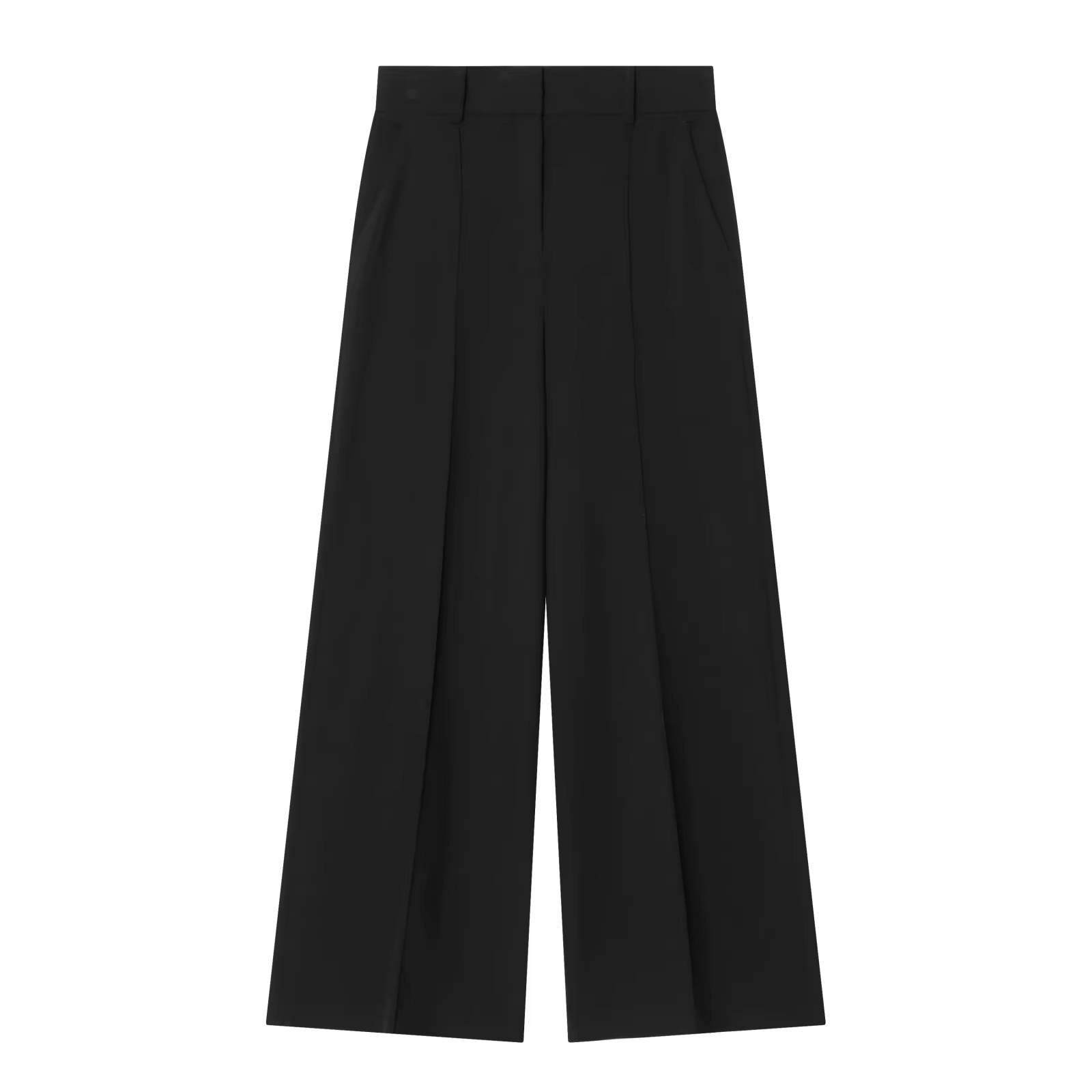 Ensemble gilet sans manches col en V ajusté avec poches et pantalon droit taille mi-haute à bordure décorative décontractée pour femme 2026