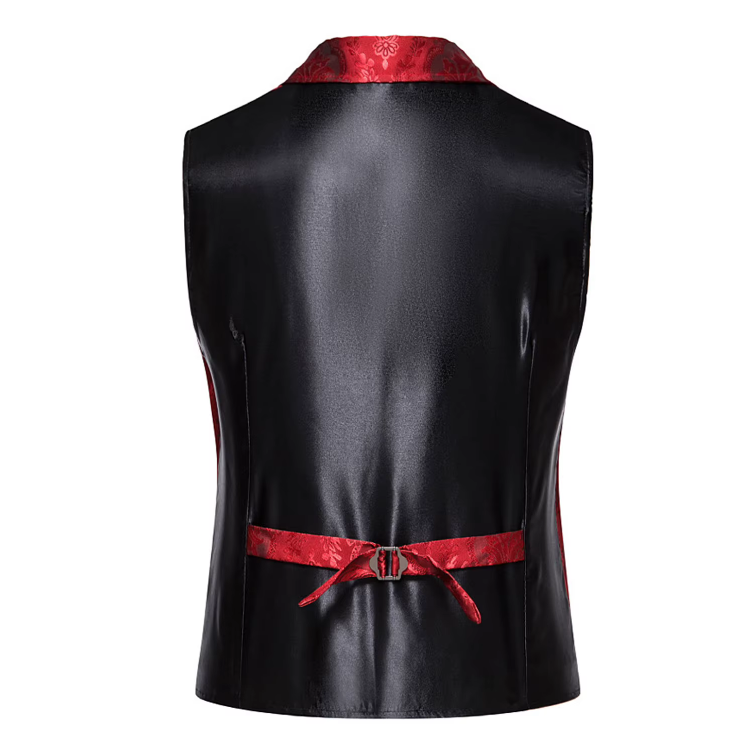 Gilet de costume de mariage de luxe pour hommes, gilet de vacances en jacquard à revers décontracté doré à simple boutonnage, rouge, rose, noir et plus disponible