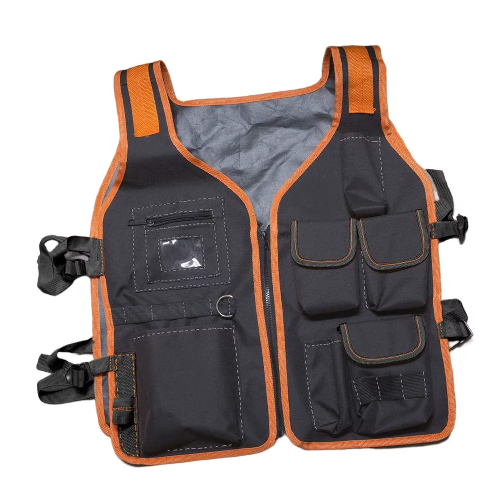 Gilet de travail pour hommes, porte-outils, multi-poches, réglable, universel, pour électriciens, charpentiers, travaux ménagers