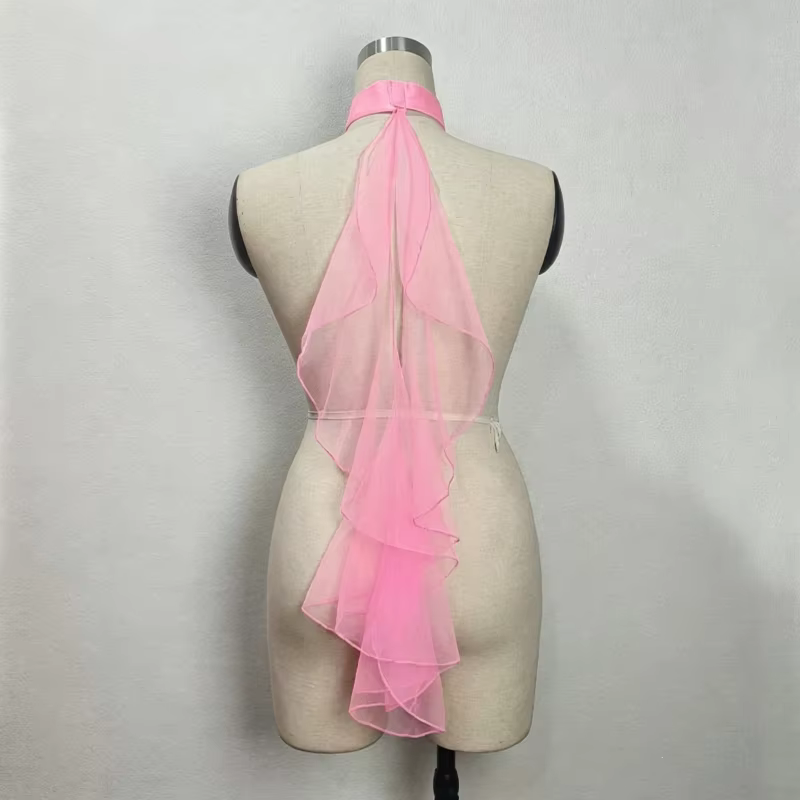 Collier de danse moderne avec ruban multicolore pour performance scénique, accessoires de danse pour danseurs