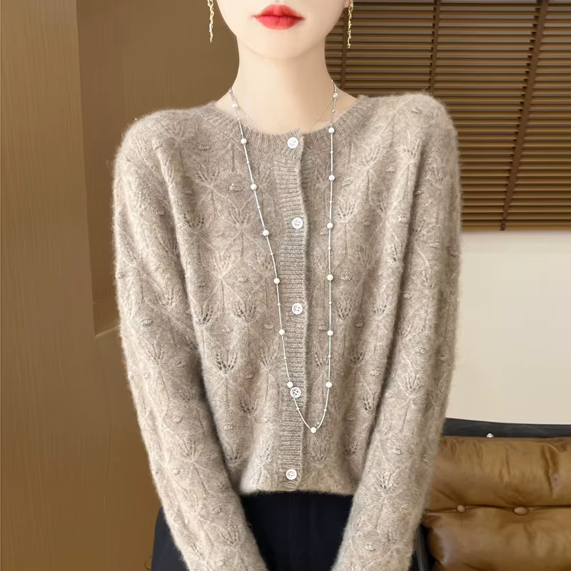Cardigan en laine Pure mérinos pour femme