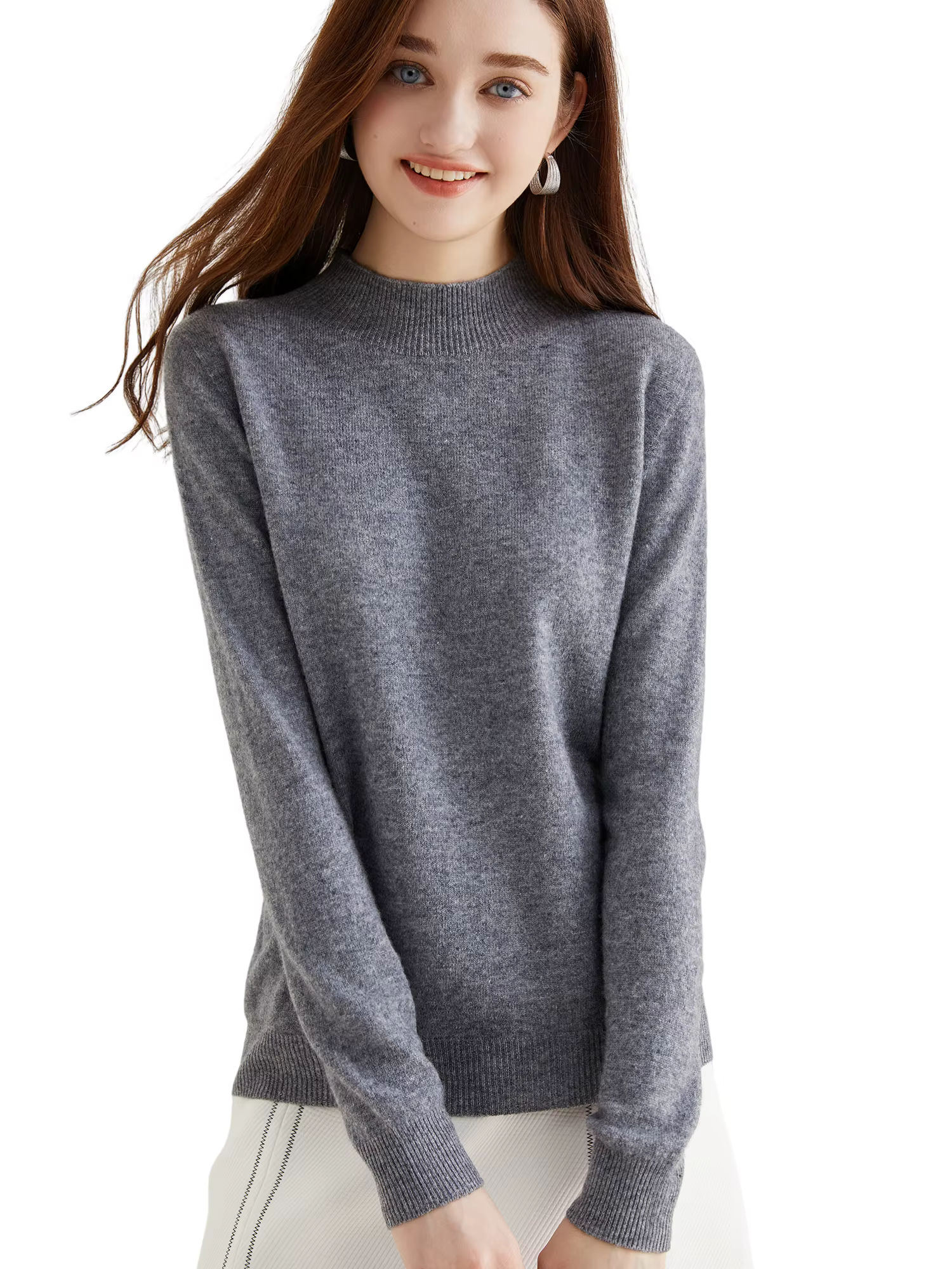 Nouveaux chandails à col roulé hauts pull femme laine tricots 100%
