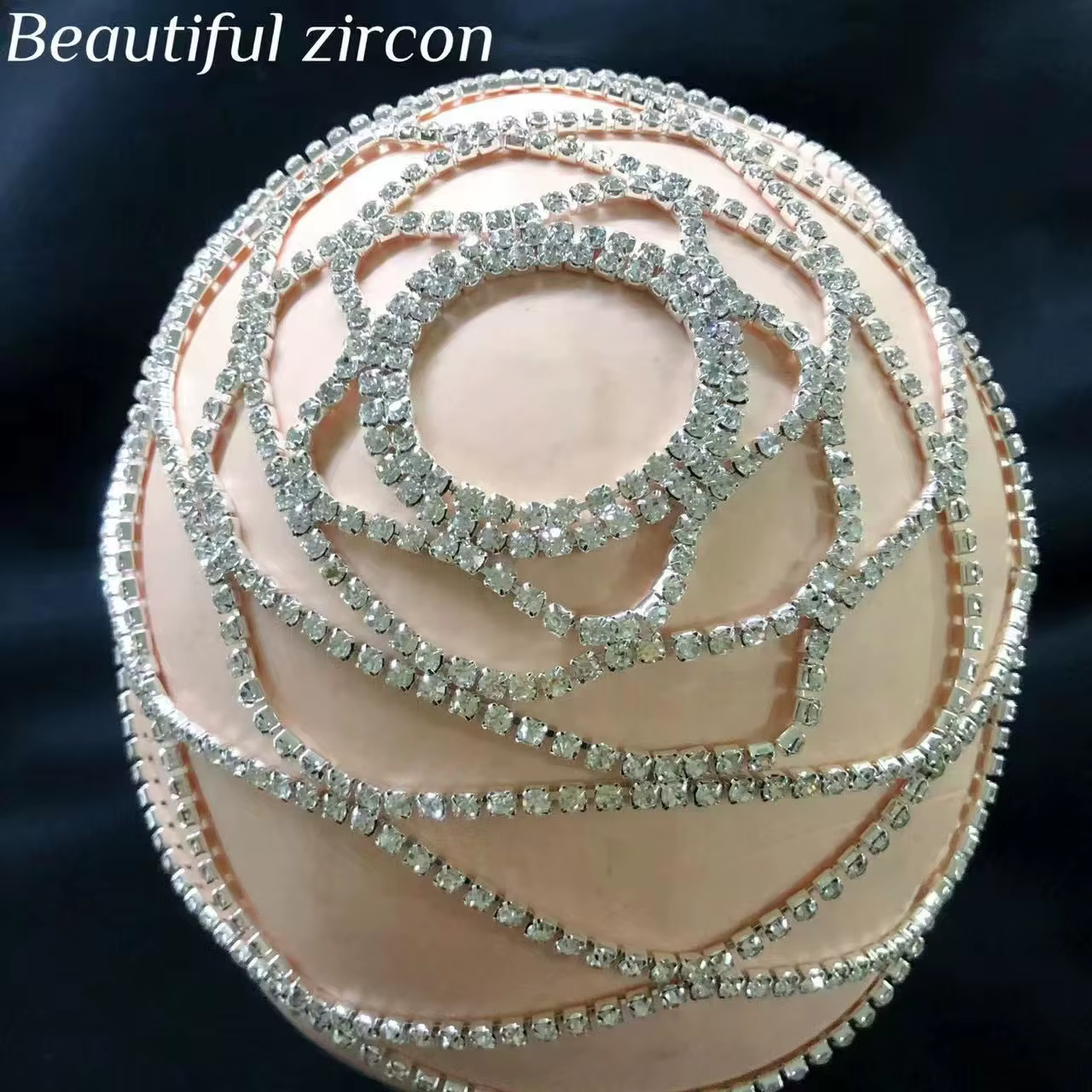 Couvre-chef en maille, accessoires pour cheveux, chaîne de mariée en cristal, bijoux, accessoires de tête exquis, nouvelle mode
