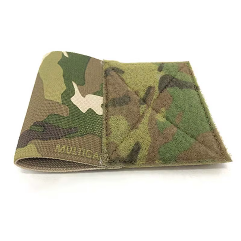 Pochette élastique tactique pour gilet et ceinture, porte-plaques pour harnais de poitrine, support de rangement sécurisé 2'*3' à scratch