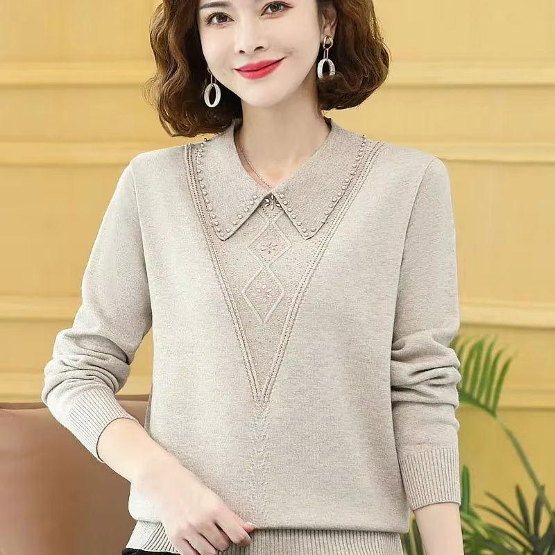 Femmes chandails nouveau 2026 mode automne hiver à manches longues tempérament décontracté tricoté pulls femme tricots bas chemise