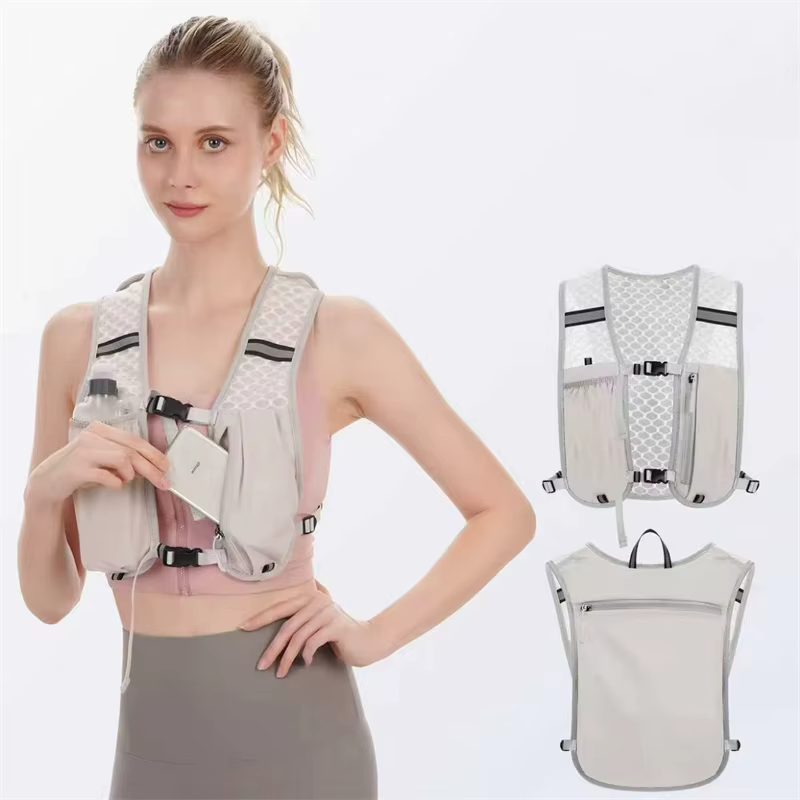 Gilet d'hydratation pour la course à pied pour femmes et hommes, résistant à l'eau, respirant, sac à dos pour la course, la randonnée, le cyclisme, les sentiers, les marathons