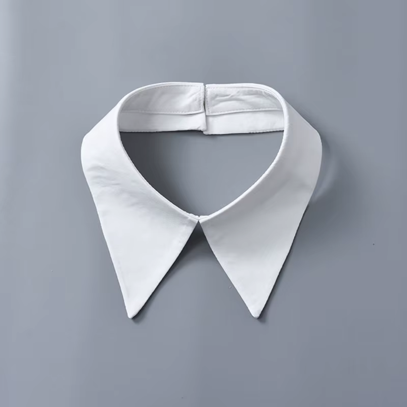 Faux col pour filles, manchettes simples pour femmes, décorations jupe pull, manchettes blanches pour femmes, fournitures