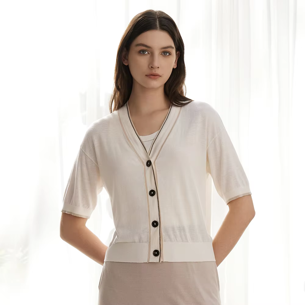 BC-31 printemps et automne pull cardigan en laine vêtements pour femmes