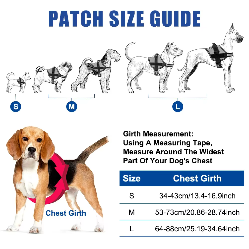 SFP-Glaçage Respirant et Réglable pour Chien, Patch pour Collier avec Nom, pour Animal de Compagnie Moyen et Grand