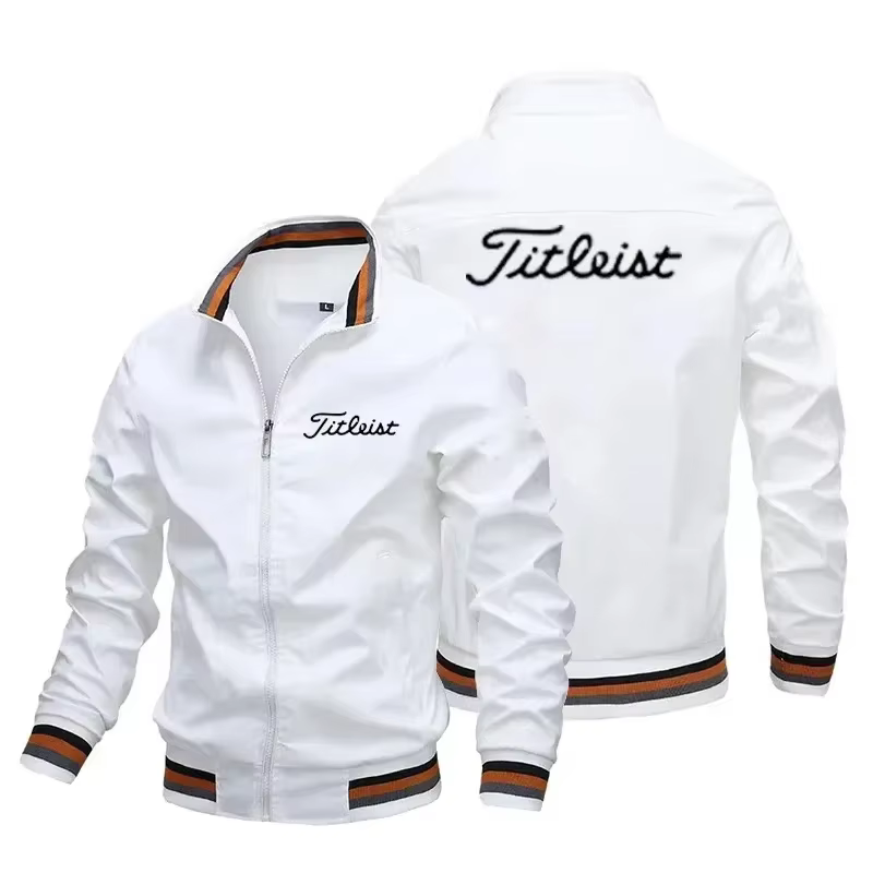 Veste décontractée d'extérieur pour homme à col montant et fermeture éclair, nouvelle mode printemps-automne 2026, confort sportif de haute qualité et
