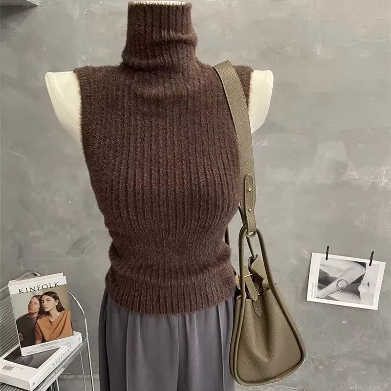 Pull à col roulé pour femmes