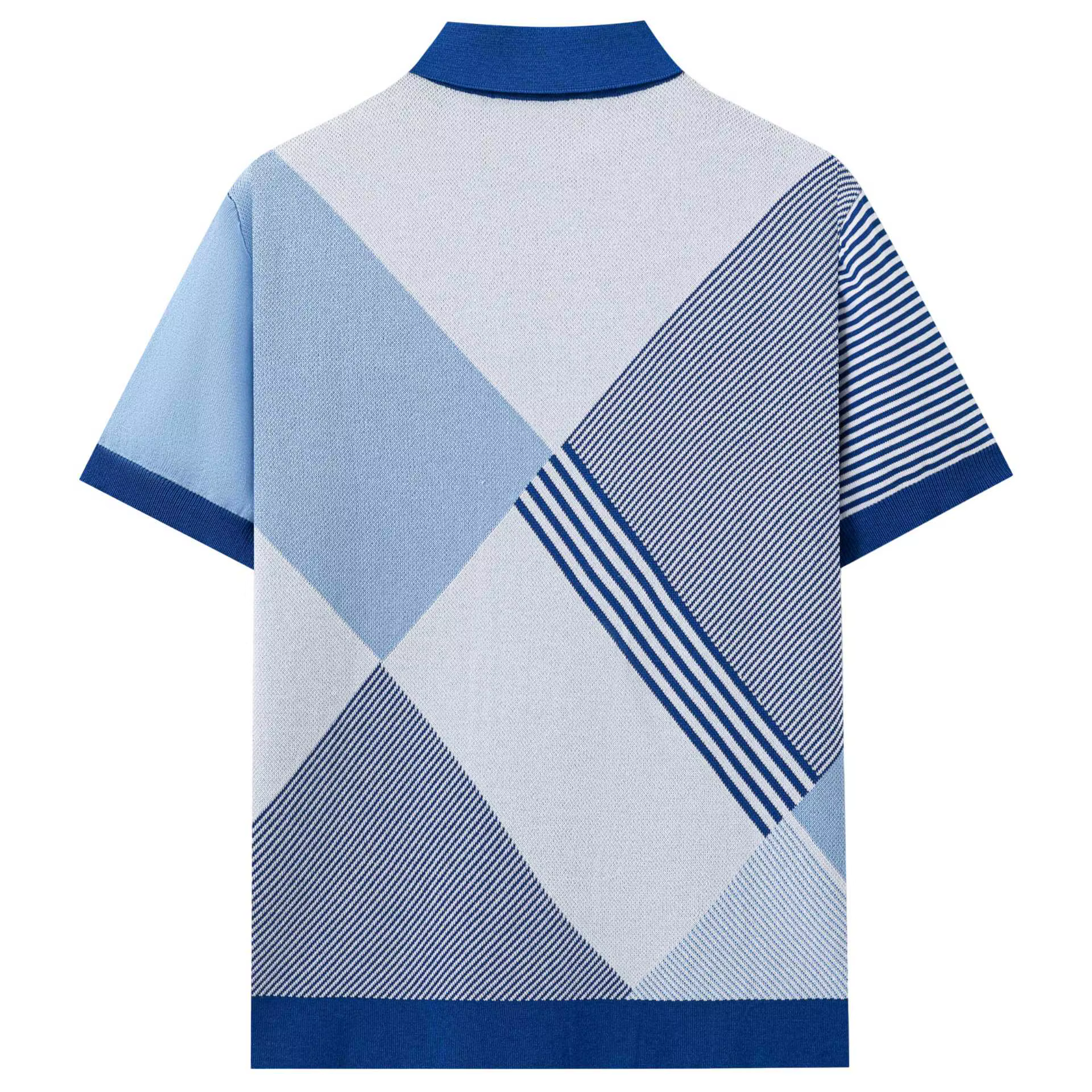 Pull en tricot pour homme, nouveau modèle printemps-été, jacquard tendance, manches courtes, pull-over, t-shirt POLO