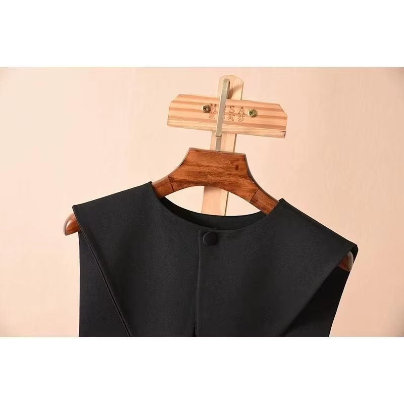 Faux col de chemise décoratif pour femme, nouveau style, version européenne, américaine et coréenne, avec petit châle et grand col pointu, pour vêtements d'extérieur et robes