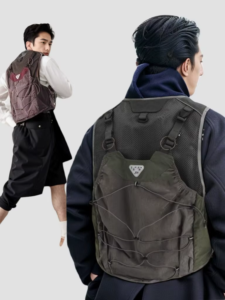 Gilet de travail extérieur américain pour hommes et femmes, avec poches fonctionnelles, gilet fonctionnel japonais léger et respirant, camisole pour couple