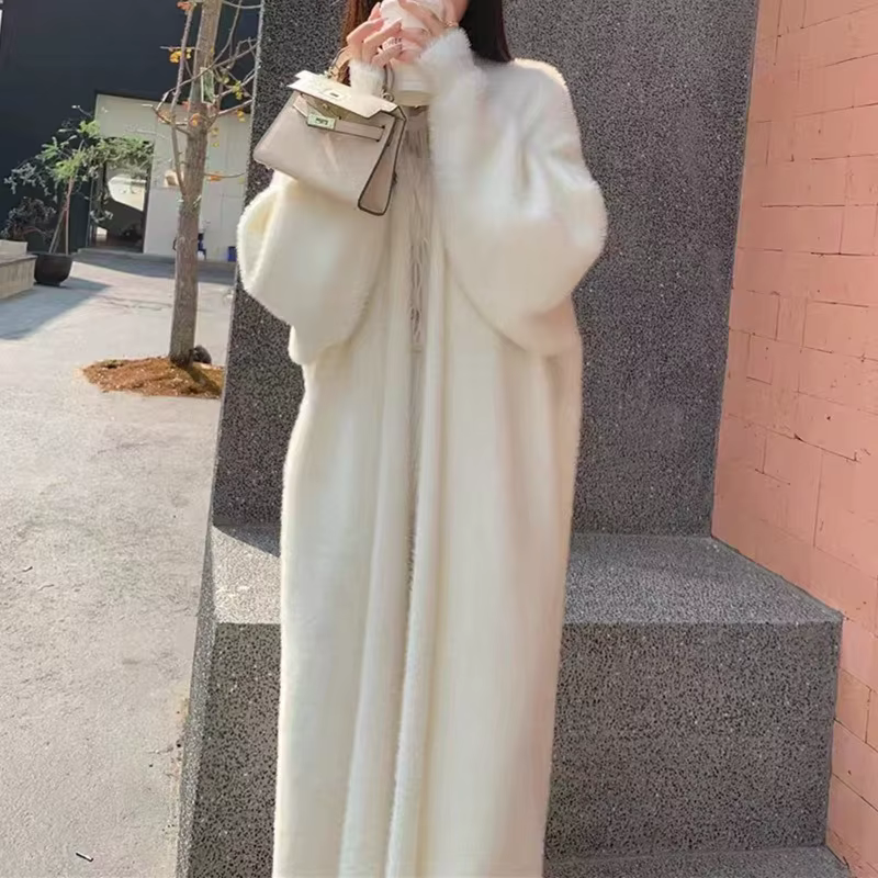 Cardigan Long blanc pour femmes