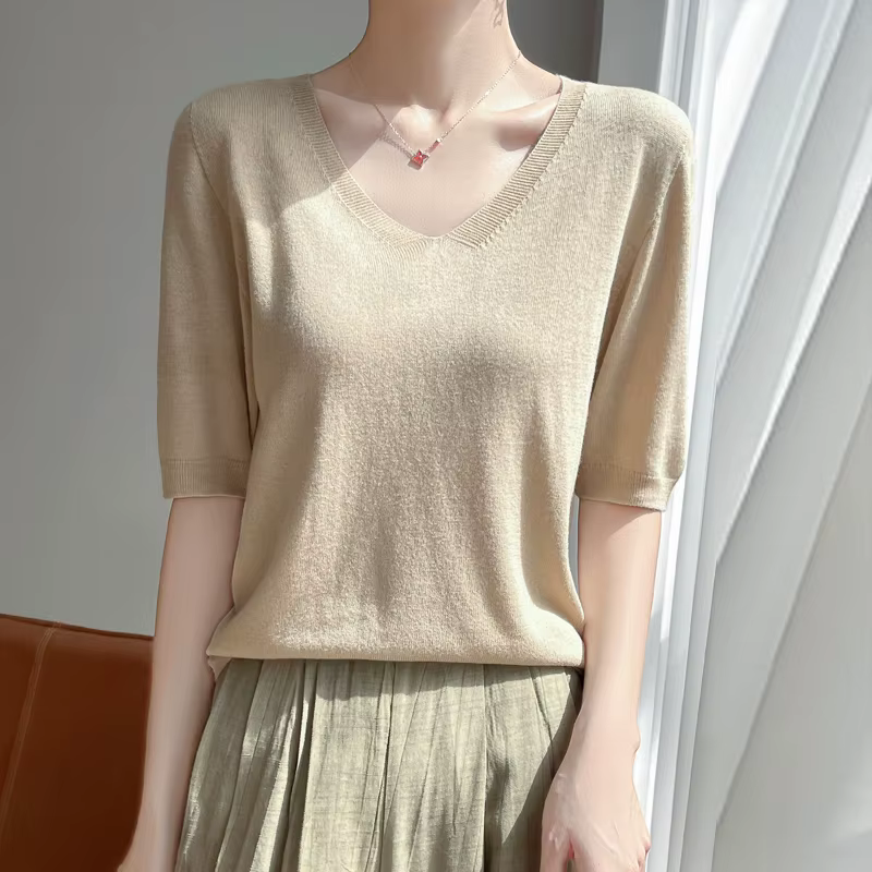 Pull tricoté 100% laine mérinos pour femmes