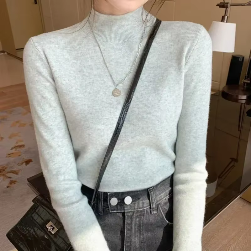 Pull à col roulé pour femme