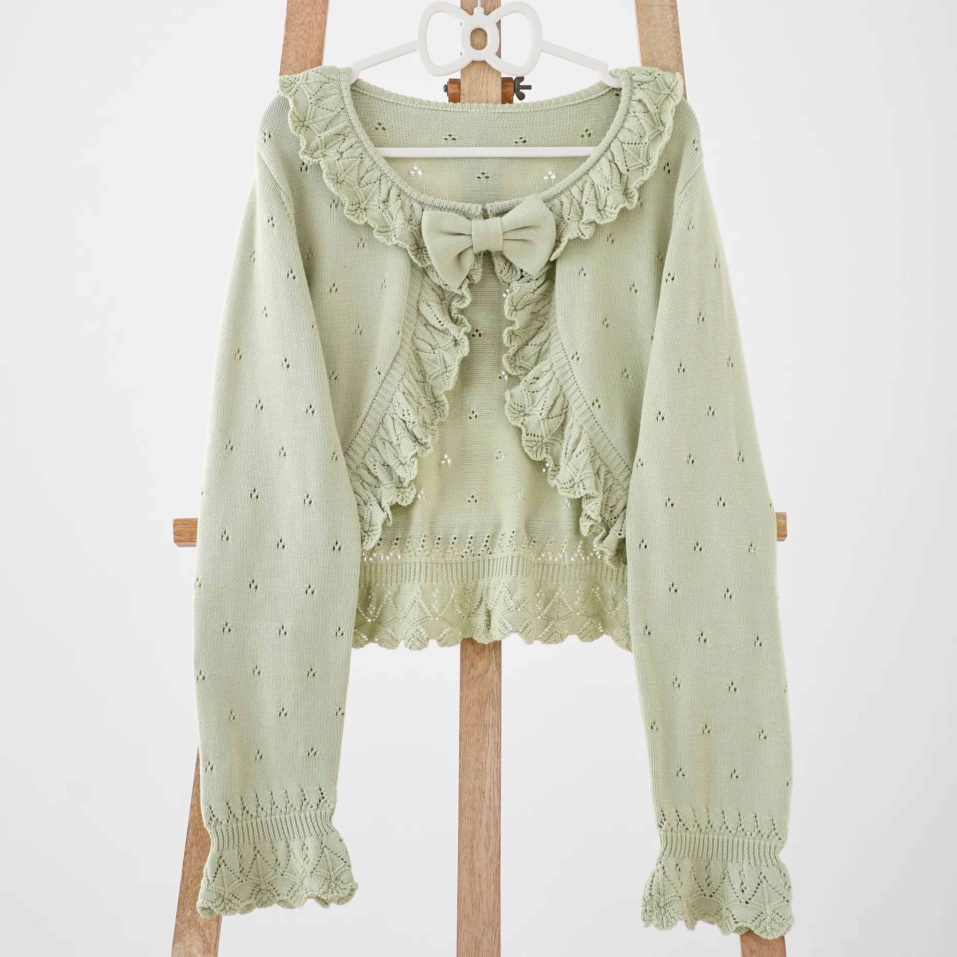 Lolita – Cardigan tricoté à manches longues pour fille