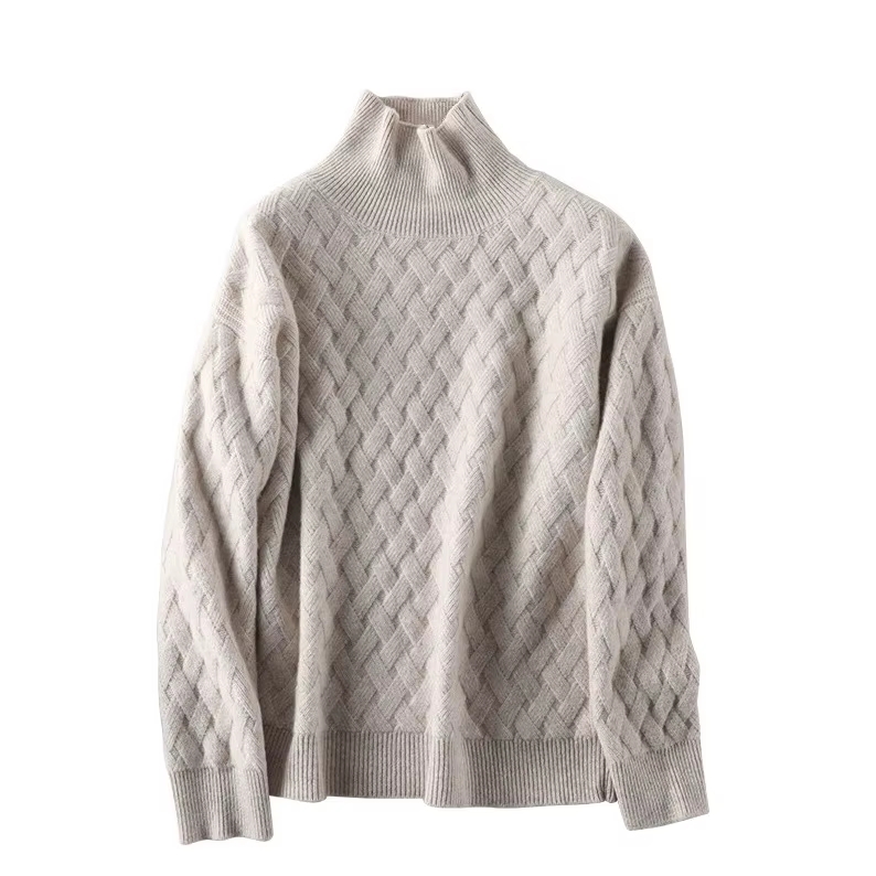 Pull à col roulé pour femme