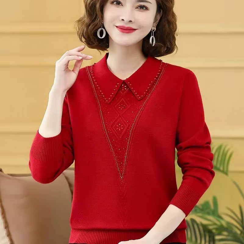 Femmes chandails nouveau 2026 mode automne hiver à manches longues tempérament décontracté tricoté pulls femme tricots bas chemise