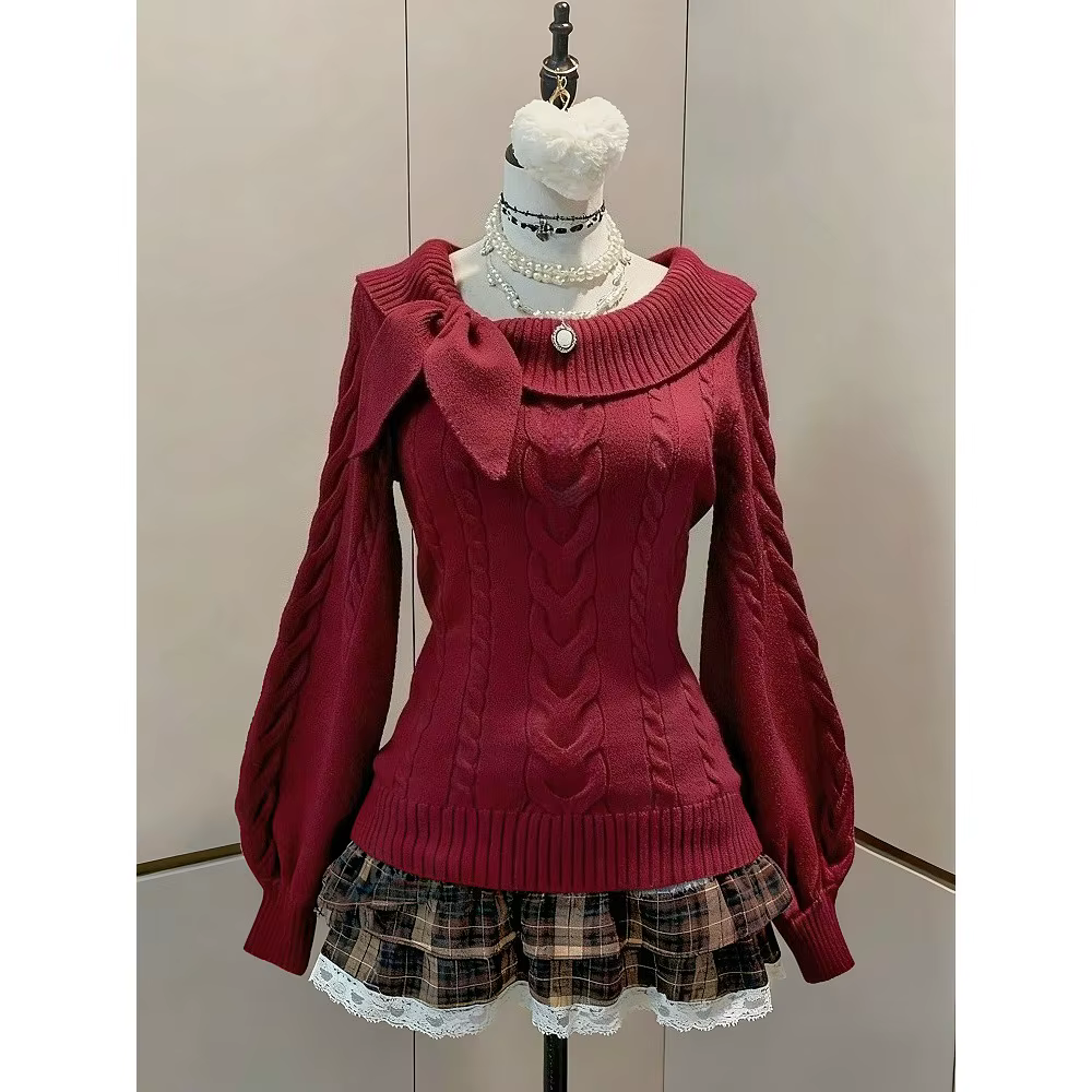 Pull de Noël Slim Fit pour femme