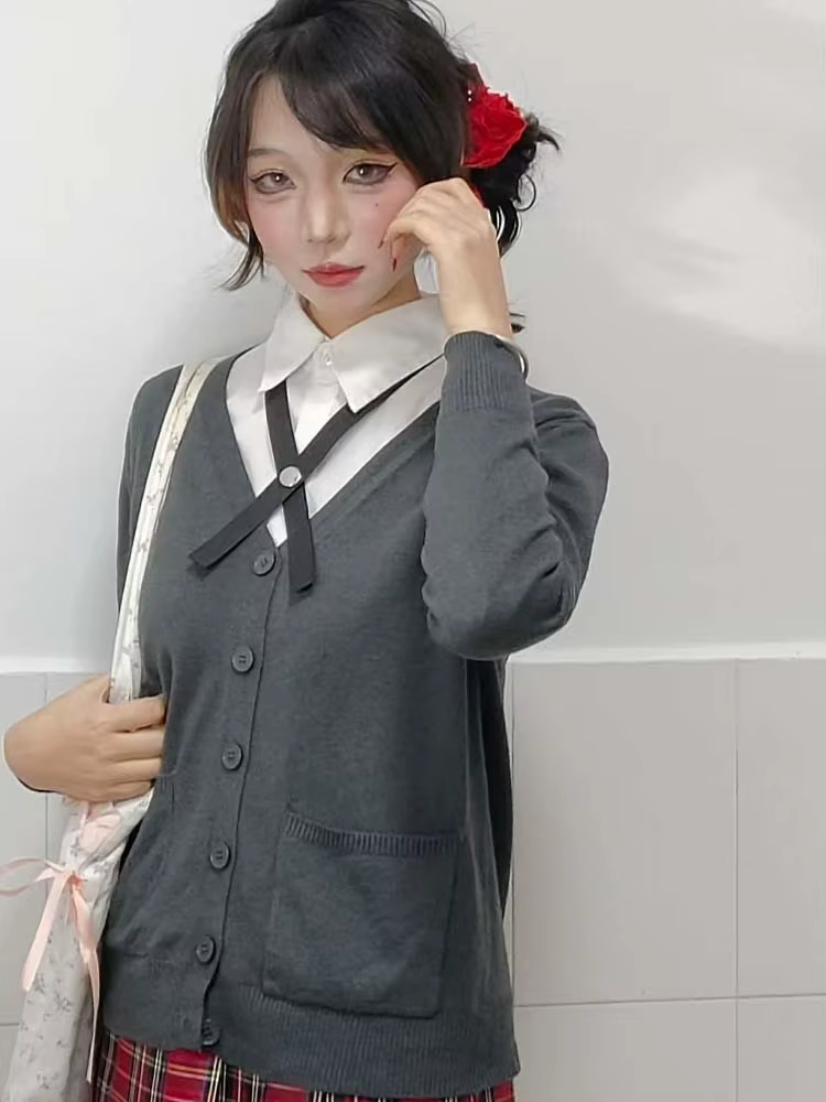 Cardigan JK original à col en V pour femme