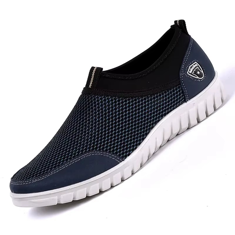 Baskets en maille pour hommes, chaussures respirantes, décontractées, à enfiler, mocassins de marche décontractés, été, 2023