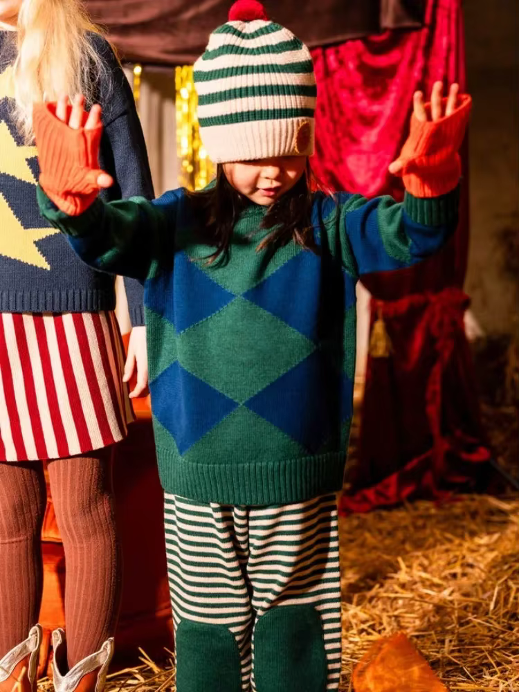 Pull Leggings en Tricot pour Bébé Garçon et Fille de 2 à 10 Ans, Vêtements d'Hiver
