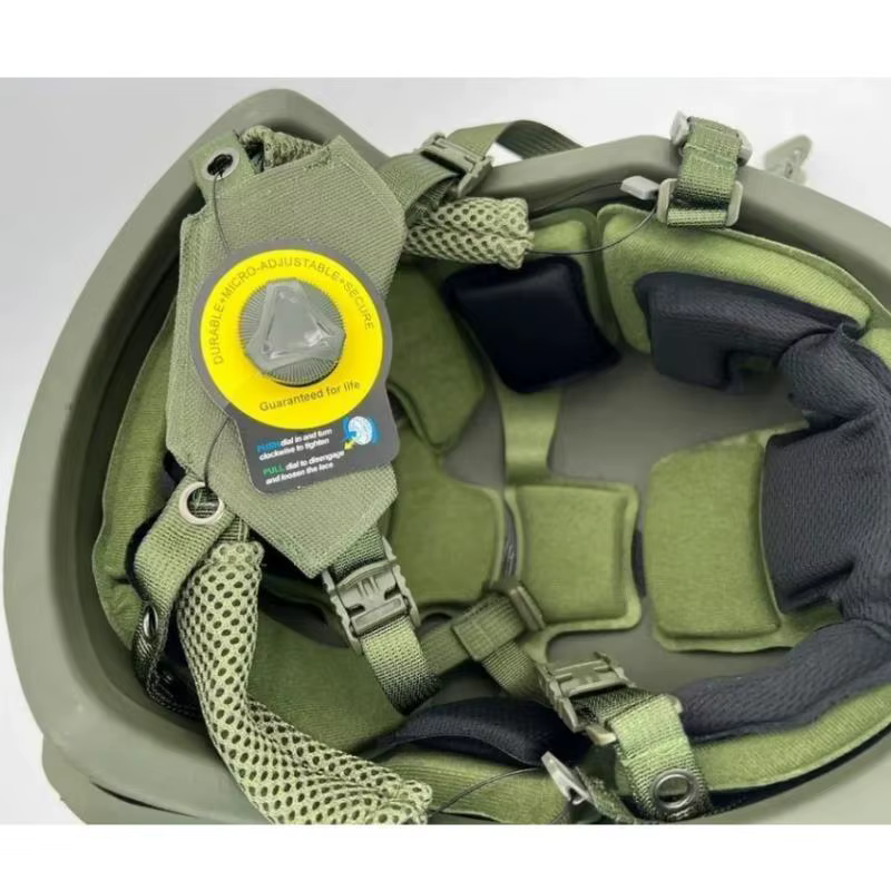 Casque Balistique - Casque Tactique Balistique Wendy Aramid Kevlar FAST Vert Armée NIJ IIIA Coupe Haute - Casque Pare-balles