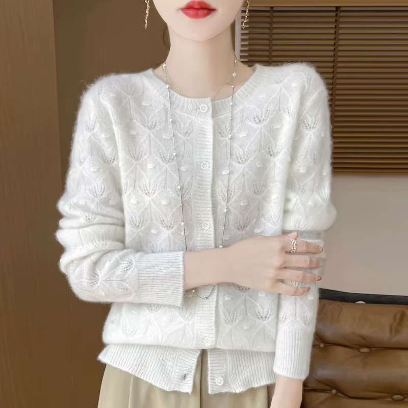 Cardigan en laine Pure mérinos pour femme