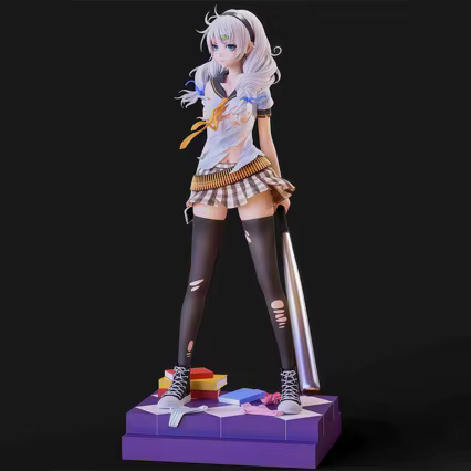 Figurines Honkai Impact 3 Kiana Kaslana, figurines kawaii, périphériques de jeu, collection de modèles de statues, décorations de bureau, jouets, cadeau d'anniversaire