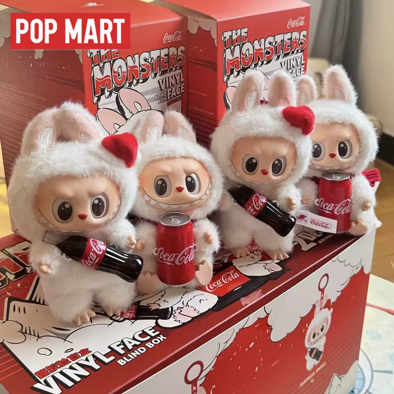 POP MART LABUBU THE MONSTERS COCA-COLA Series Blind Box Surprise Mystery Box Figurine d'action mystère Décoration de bureau à domicile