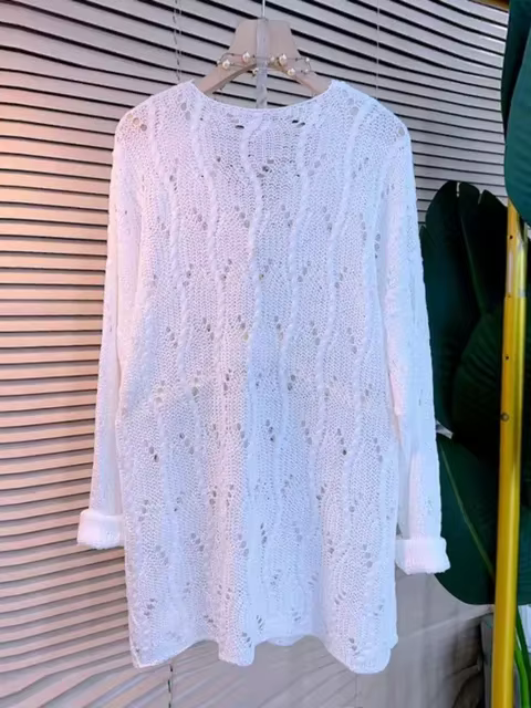 Pulls surdimensionnés pour femmes à manches longues col en v Pull décontracté mode