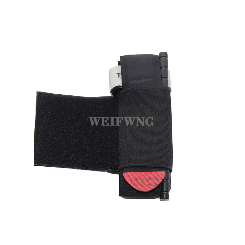 Support de garrot élastique tactique, pochette EDC, porte-plaque, plate-forme de poitrine, gilet, ceinture, sac à outils de survie, support de rangement sécurisé