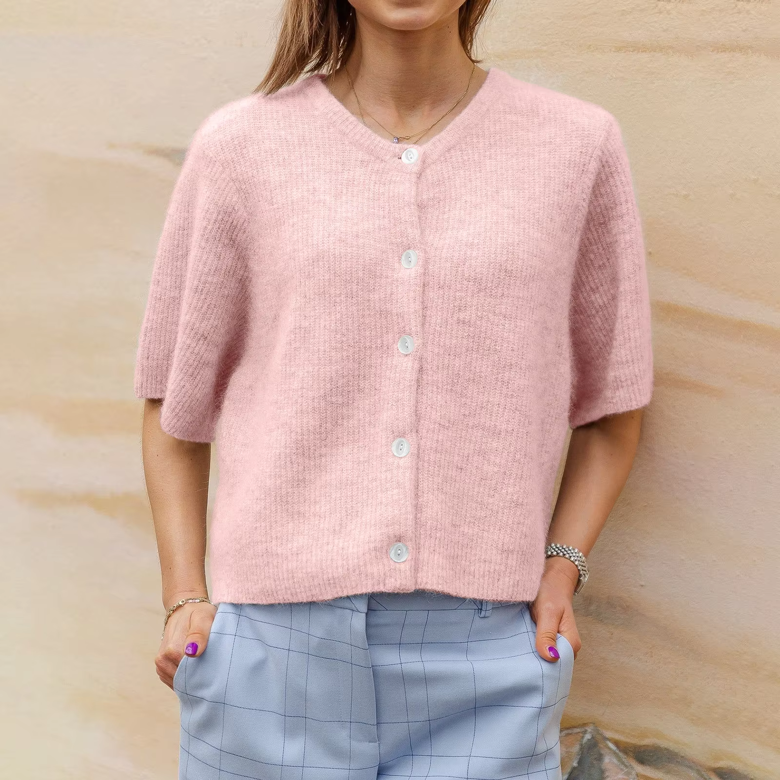 Pulls y2k pour femmes, couleur unie