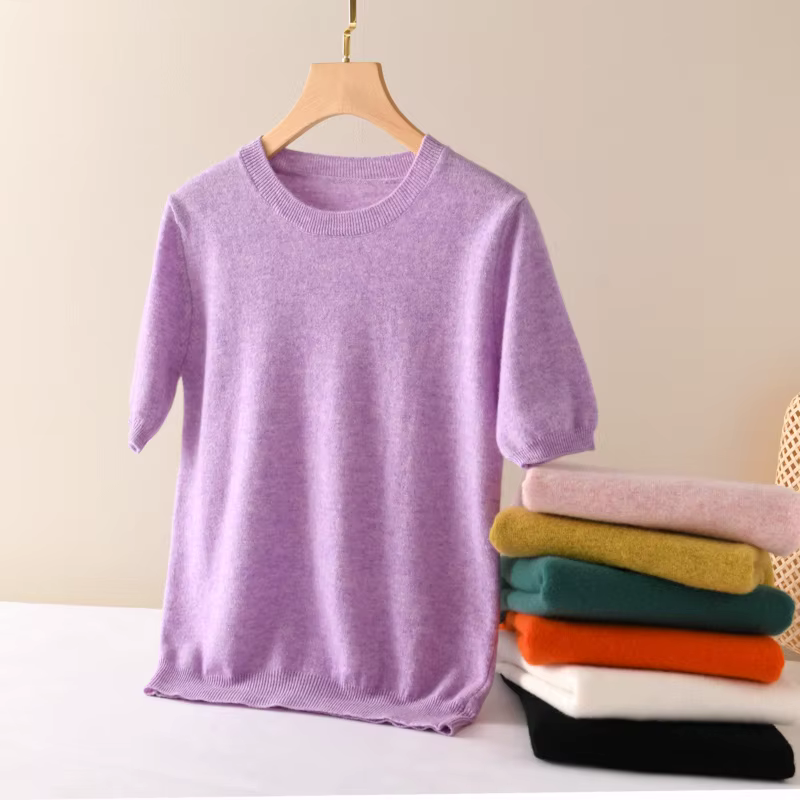 Pull en laine mérinos femme col rond ample pour toutes les saisons et occasions festives