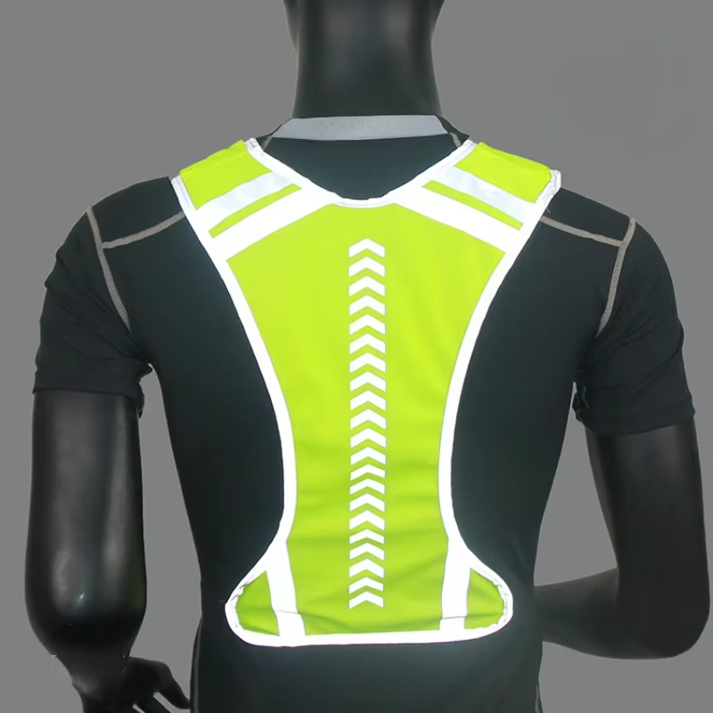 Gilet réfléchissant pour cyclisme, veste de sécurité haute visibilité pour la conduite nocturne, la course à pied, le jogging, le cyclisme, la moto, les sports de plein air