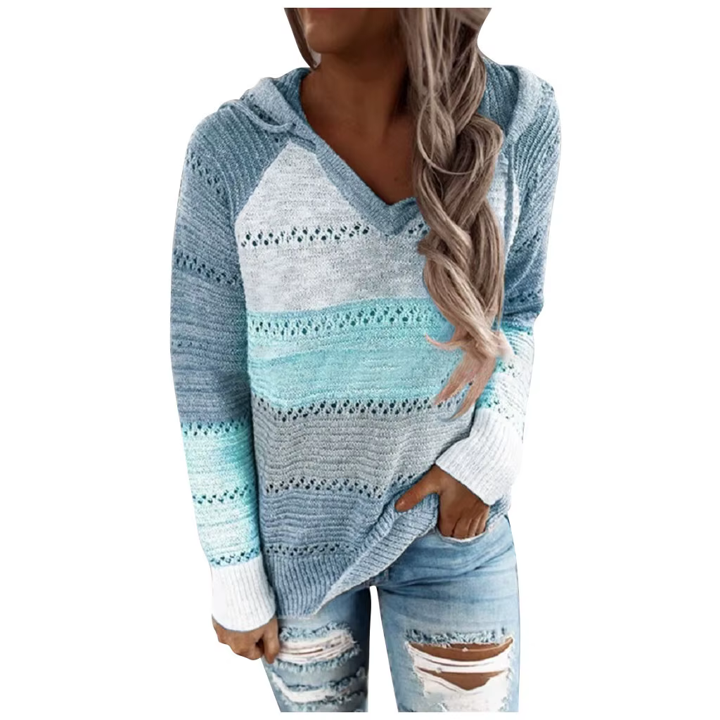Grande taille 5XL automne hiver femmes pull mode Patchwork à manches longues tricot
