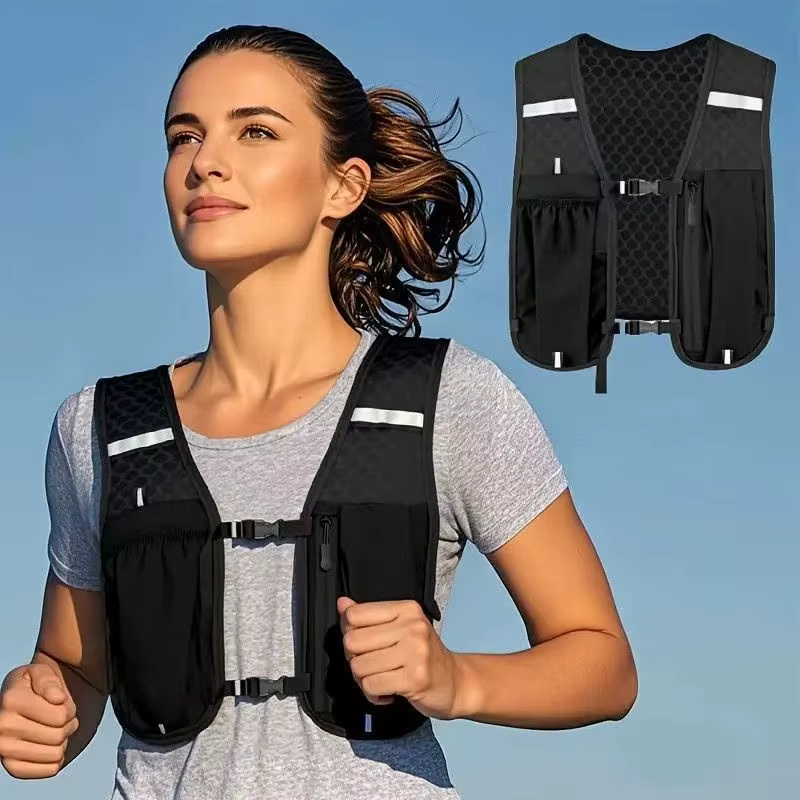Gilet d'hydratation pour la course à pied pour femmes et hommes, résistant à l'eau, respirant, sac à dos pour la course, la randonnée, le cyclisme, les sentiers, les marathons